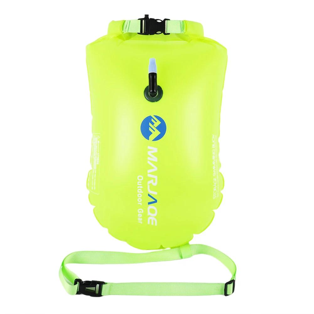 20L Safety Swimming Buoy PVC Inflatable Drifting Rafting Bag with Belt 12KG Buoyancy Lightweight for Boating Kayaking