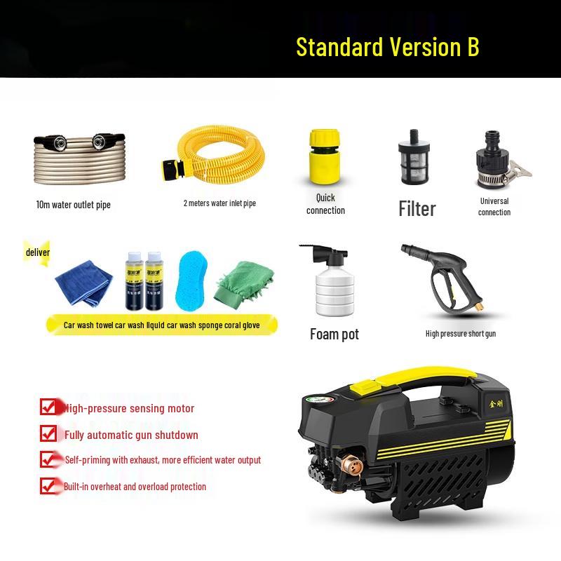 MUFAN King Kong High-Pressure Automatic Car Washer CN plug (adapter included)