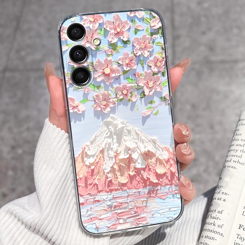 Casing For Samsung A16 A17 A15 A14 A13 A12 A10 A26 A25 A24 A23 A22 Phone Cover Cute Penguin Pattern Transparent Silicone Shell For Samsung Bumper Case