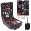 969pcs Home Repair Tool Set Kit for Men Toolbox Storage Case with 4 Drawers General Household Tool Kit with Rolling Tool Box Tool Set Kit