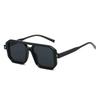  New Ins Popular Fashion Double Bridges Square Women Sunglasses Vintage Rivets Men Candy Color Sun Glasses Shades UV400