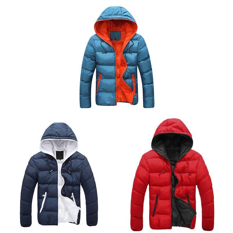 Hochwertige gesteppte Blasenjacke für Herren mit gemütlicher Kapuze für den Winter