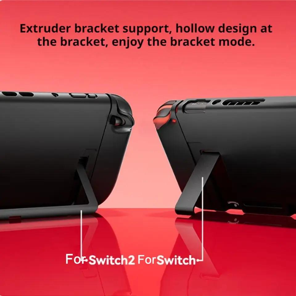 Protective Case For Nintendo Switch 2 Game Accessories Shockproof Split Design Shell Compatible with Tempered Glass Grip Caps