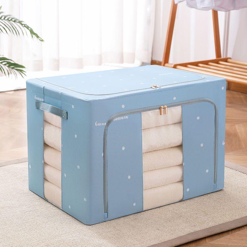 Foldable Storage Organizers Clothes Blanket Quilt Organizer Box Large Capacity Closet Sweater Storage Clothes Cabinet Organizer