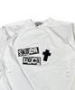 SK8ER ROCK Rock Cross Destroyed T-Shirt ((White))