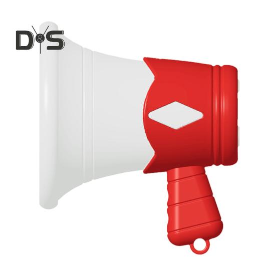 

Мини-игрушка-мегафон с цепочкой из бисера, громкий рупор, брелок-подвеска для малышей, мальчиков и девочек, записывающий громкоговоритель, обучающие музыкальные инструменты, игрушка красный