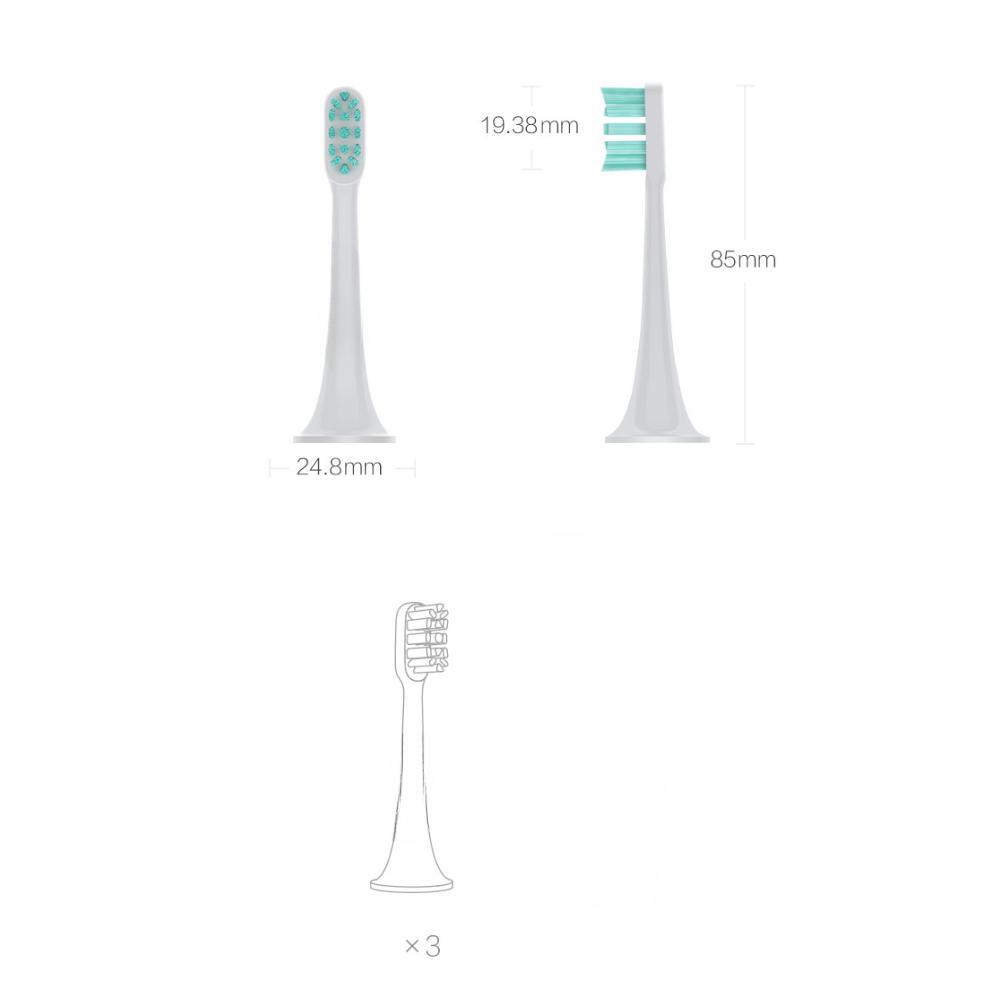 Sonic Electric Toothbrush Heads 3PCS Smart Toothbrush Head Mini Mi Clean Sonic Electric Toothbrush KTY