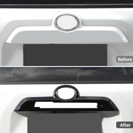 Black Rear Trunk Tailgate Handle Cover Trim Bezels For 4Runner 2010+ Accessories