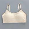 3pcs 8-16 Girls' Underwear Teenage Girls Small Bras Young Children Underwears Student Girls Wireless Solid Underclothes Kids Sports Training Bra Vest