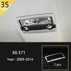 For BMW X5 X6 E70 E71 E72 Car Styling interior Buttons panel frame Decoration Cover Trim Car Sticker stainless steel Accessories