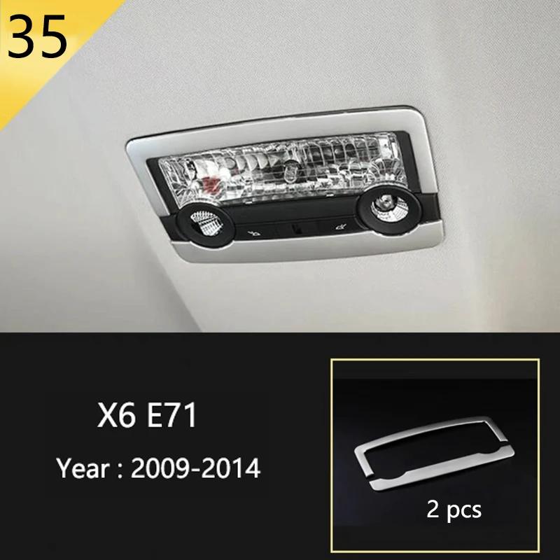 For BMW X5 X6 E70 E71 E72 Car Styling interior Buttons panel frame Decoration Cover Trim Car Sticker stainless steel Accessories