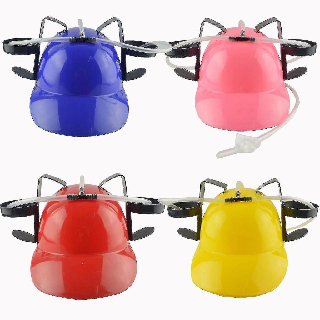 Beer Soda Drink Helmet Party Hat Birthday Party Outdoor Beer Hat Lazy Drinking Drink Helmet Hat Hood
