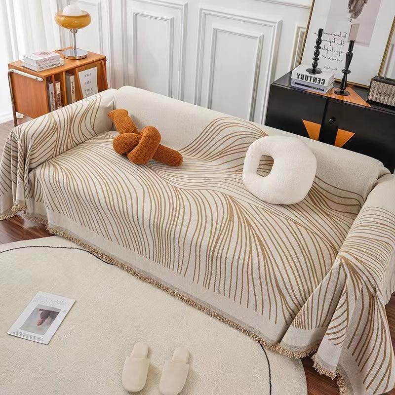 1PC Chenille Sofa Cover Living Room Minimalist Cat-Proof Sofa Cover 3-Seater Modern Sofa Cover l-Shaped Sofa Cover 180x460cm