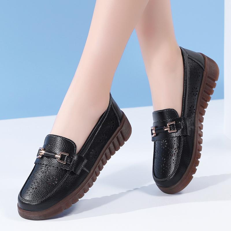 

Fashion Womens Spring Shoes Womens 2025 New British Leisure Women s Casual Shoes Bean Shoes Girls Fashion Flat Shoes 35 чёрный