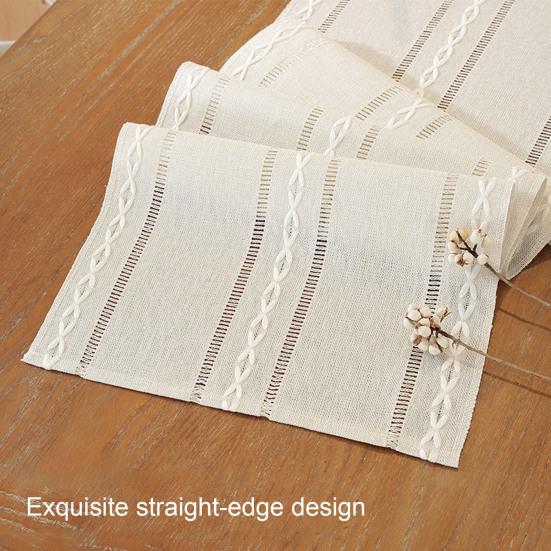 Table Runner American Country Style Hand-crocheted Cotton Table Runner Home Decor Dining Room Accessory