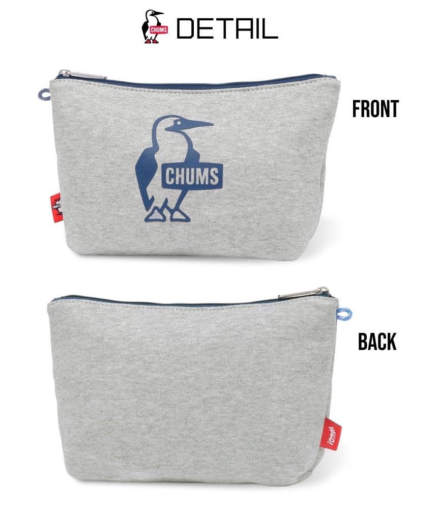 CHUMS Booby Print Tasche, Kosmetiktasche, Kleinteile-Etui CH60-3828 (G005: Heather Gray)