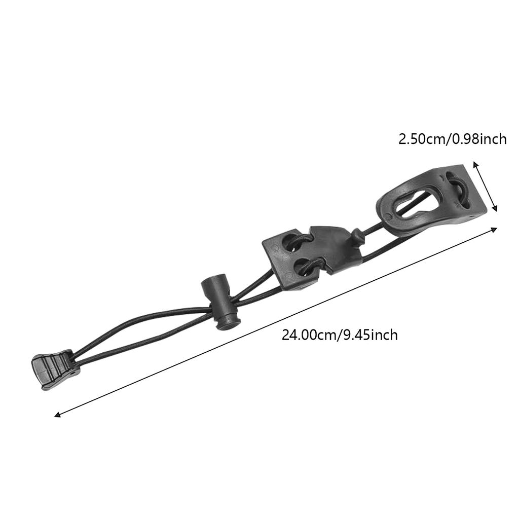 Outdoor Backpack Expansion Buckle Climbing Bag Expansion Buckle Backpack Binding Thick Elastic Rope Clip Adjustable For Hiking