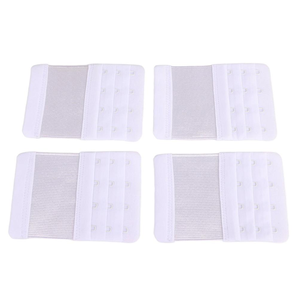 4pcs Adjustment Length Bra Strap Extenders Soft Material Hook Extenders Replace Small Bad Parts
