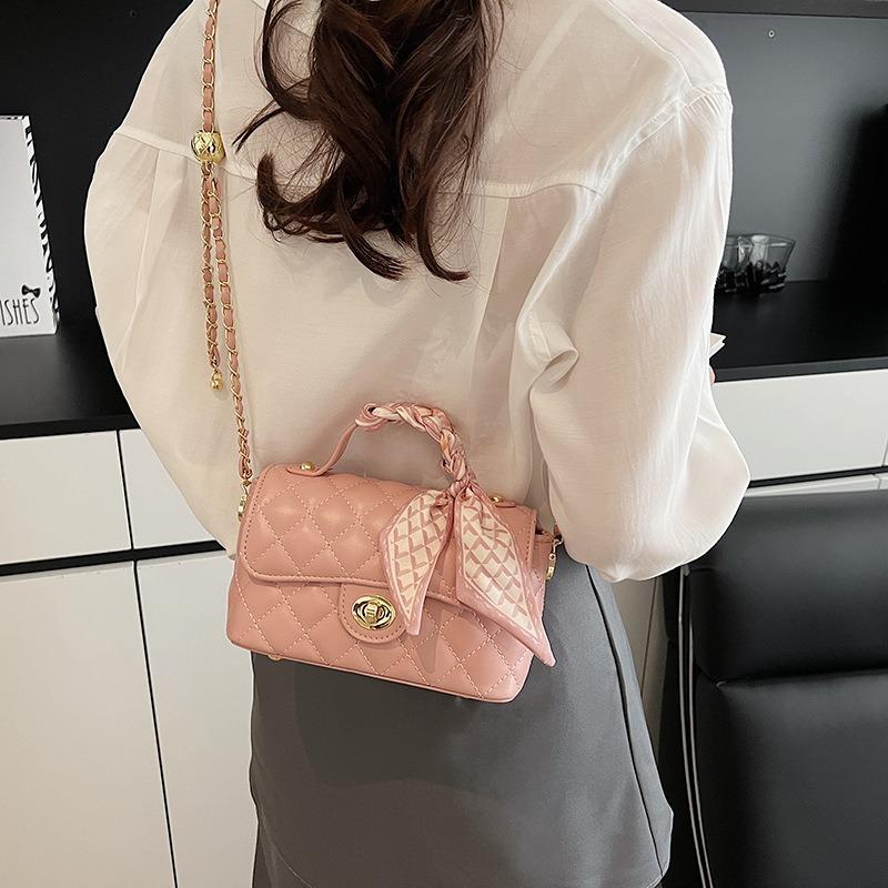 Small square bag summer handbag women's new high-end diamond chain shoulder messenger bag