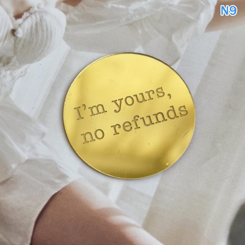 Acrylic Valentine'S Day Party Cake Topper Hearts And Circles Gold Wedding Cupcake Toppers Birthday Gift Dessert Decoration