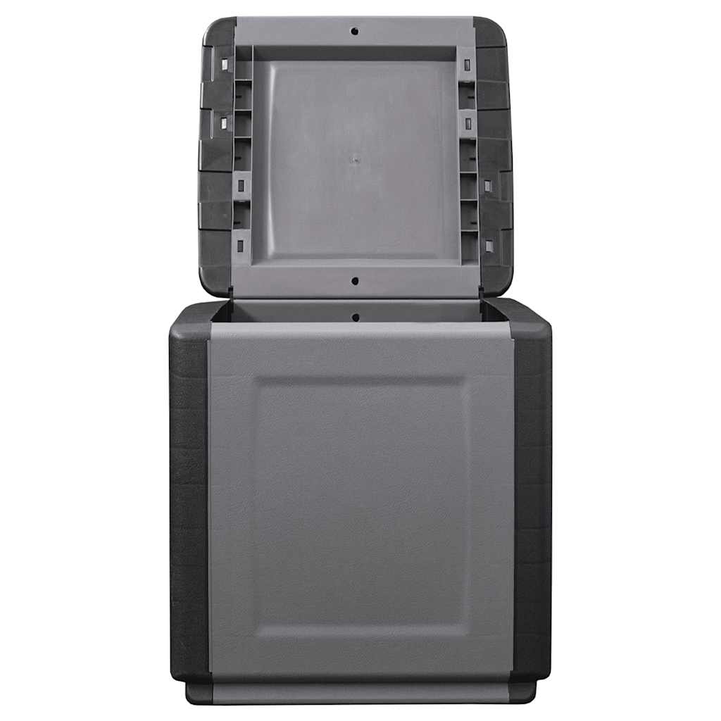 Vidaxl Garden Box, 54X53X57 Cm, 130 L, Dark Gray-Black