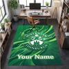 Crystal Velvet Rug Hibernian FC Print Custom Name Text Floor Mat Home Decor