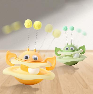 Pet Toy Honeybee Tumbler Spinning Play Tray Kitten High Amuse Amuse Cat Turntable Bite Resistant Scratching Cat Toy