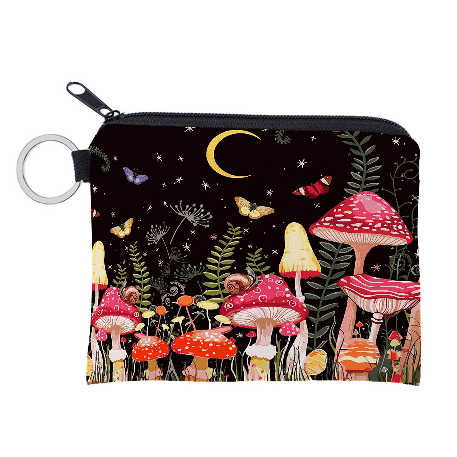 

Кошелек для монет с красочным принтом, держатель для карт, брелок, милый и удобный кошелек для монет, карт и ключей A