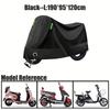 1Pc Oxford Cloth Motorcycle Scooter Cover Waterproof Sun Rain Protection Lock Hole Reflective Night Outdoor All Weather Use