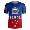 Amerikanisch-Samoa Rugby-Trikot 3D-Druck V-Ausschnitt T-Shirt Samoa Wappen Emblem Grafik V-Ausschnitt T-Shirts Herrenbekleidung T-Shirts