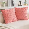 Cover Heartshaped Pillow Solid Color Plush Pillowcase Car Sofa Bedroom Cushion