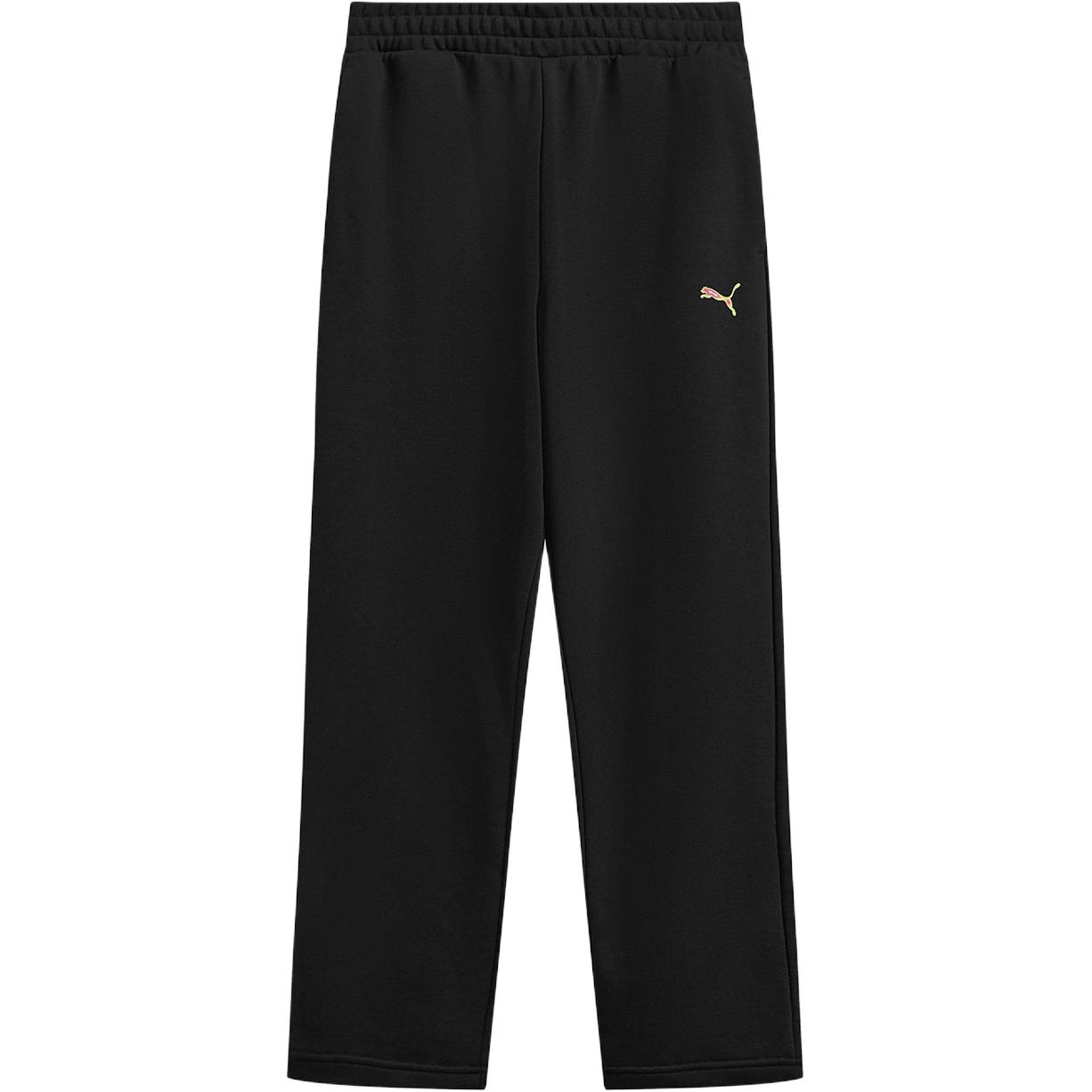 Puma Mid Rise Drawstring Straight Leg Knit Sports Pants Unisex pants 696335-01 XS