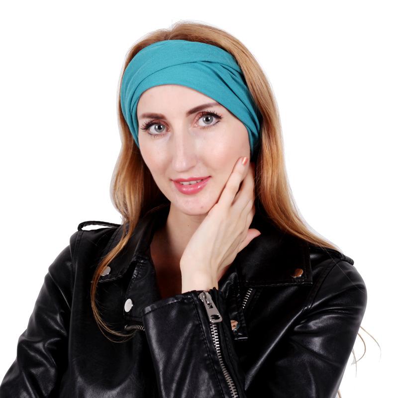 Head Neck Scarf For Women Ring Elasticity Circle Scarf Colorful Red Pink Headbands  New