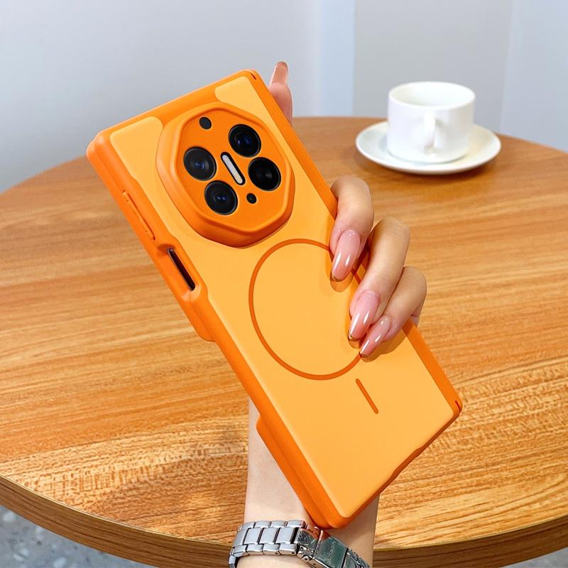 Skin Feel For HuaWei Mate XT XTs Phone Case Magnetic Wireless Charger Foldable Shockproof Hinge Protective Back Cover