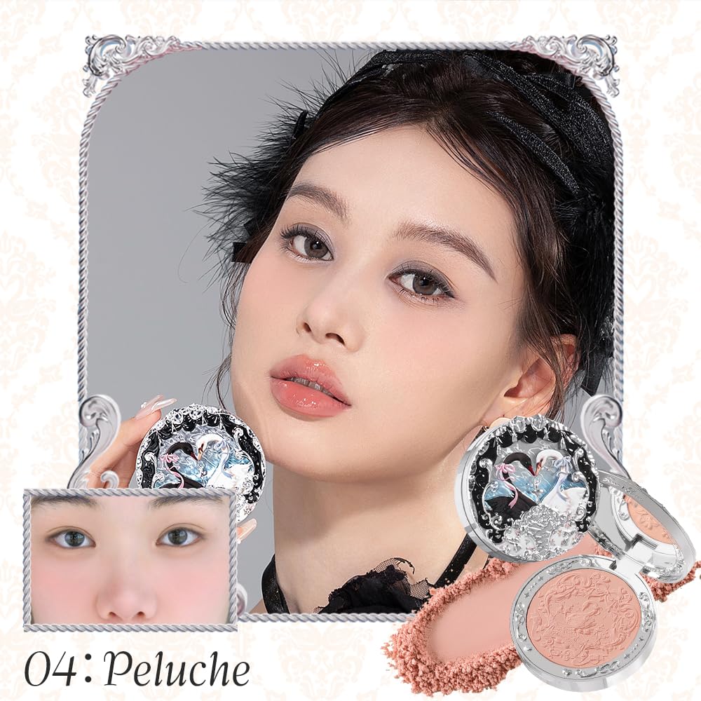 Flower knows Swan Ballet Series Kompaktní tvářenka (04 Plyš)