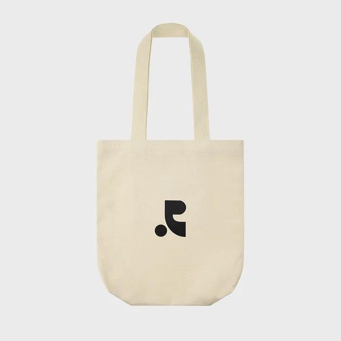 RS LOGO COTTON ECO BAG (IVORY)
