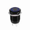 Car 12mm LED Light Momentary Push Button Switch Toggle Black Case 2A
