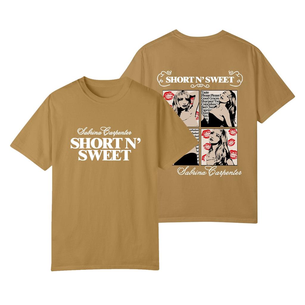 Damen bedrucktes Oberteil mit kurzem Arm und V-Ausschnitt