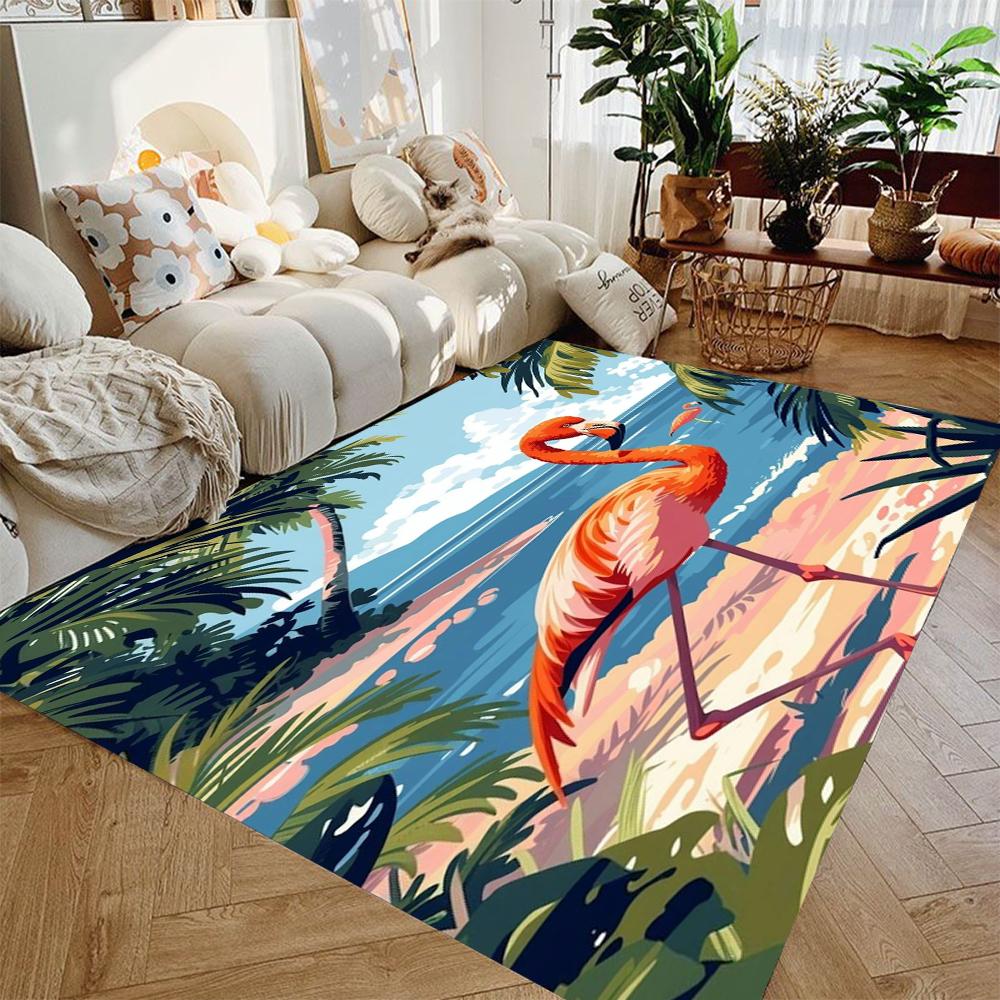 

1 шт. Винтажный коврик для двери с изображением птиц и весеннего дня, противоскользящий, в богемном японском стиле, для декора кухни и сада, для ванной комнаты, ковер 40X60cm-16x24in