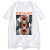 Marble Eyes T-Shirt RISE AGAINST Ricochet Laser Tshirts Cotton Unisex Streetwear Hip Hop Loose Summer Men T Shirt Print Clothing