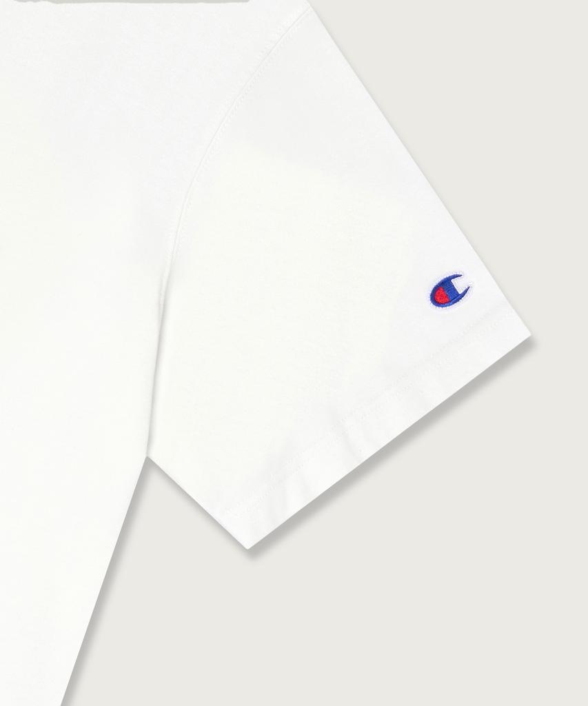 Champion T-shirt con logo ad arco Bianca