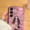 Case for Samsung Galaxy S25 Edge S23 Ultra S24 Plus S21 FE S20 Black Soft Phone Cover Anime D-Demon S-Slayer