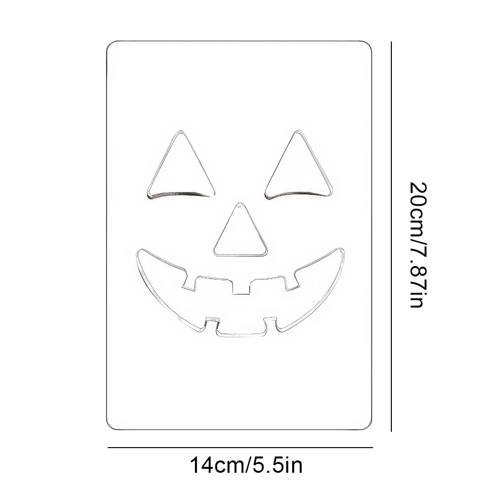 Halloween Pumpkin Ghost Bats Face Decorative Painting Stencils Metal Cutting Dies for DIY Pumpkin Carving Wood Walls Art Decor