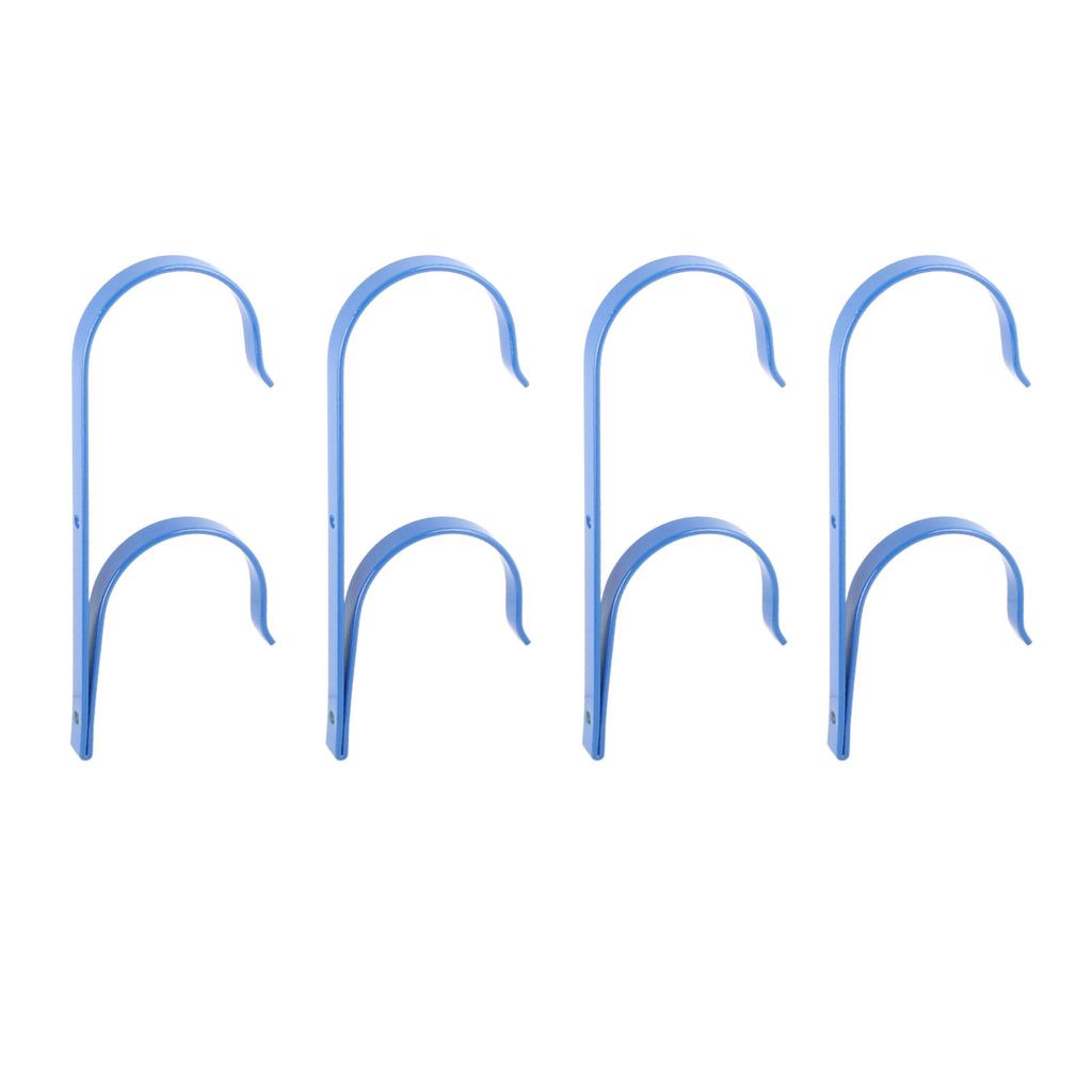 4 Sets Pool Pole Hanger Professional Aluminium Alloy Pool Holder Hook for Poles Brushes Vacuum Hoses Garden Tools