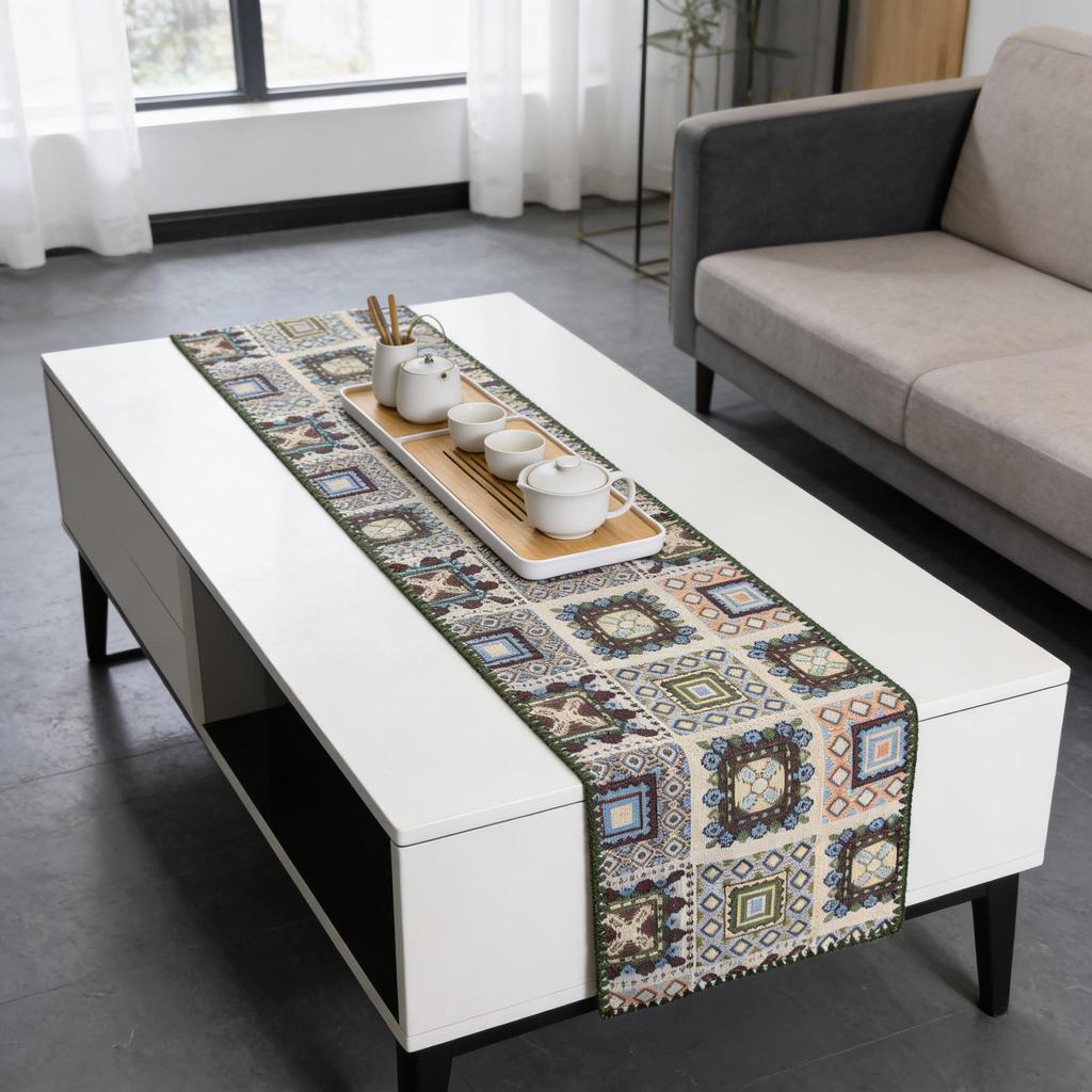 Dining Table, TV Cabinet and Center Table Simple Nordic Cotton Linen Daily Use Decorative Table Runner