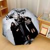 Custom Text Automatic 8 Bone Umbrella, Portable Sun Rain Protection UmbrellaThe Addams Family