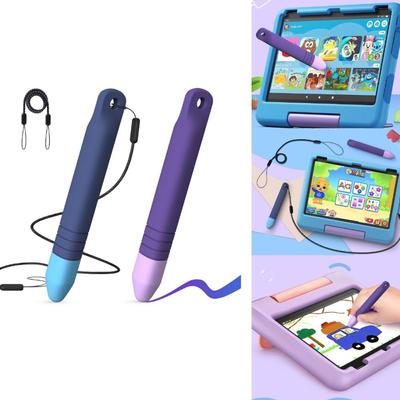 Silicone Tablet Stylus Pens Anti-Rolling Capacitive Pen New Kid-Friendly Stylus Pens