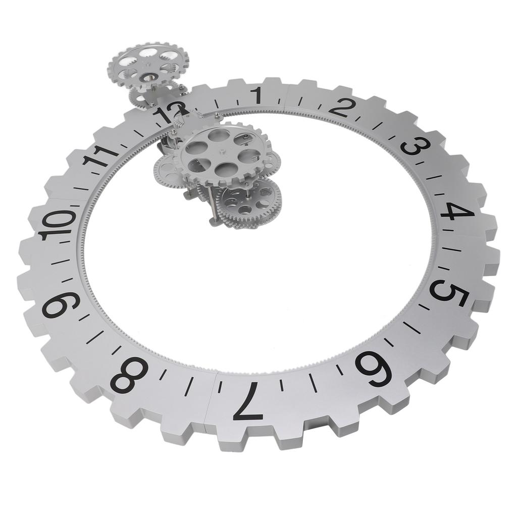 3D Bewegliche Gr Uhr Retro Große Hängende Gr Uhr Mechanisches Stundenrad Wandkunst Dekorationsuhr