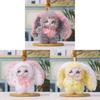 Plush Bunny Keychain With Silicone Face For Kids And Car Decor