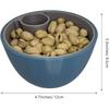 Easy To Clean Pistachio Bowl Set Reused 2-in-1 Snack Organizer Shell Storage Holder  Kitchen Tool